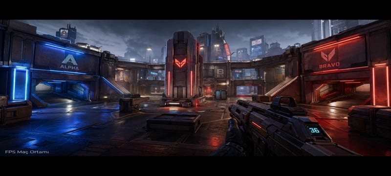 Slotime FPS kategorisi büyük alan maç ortamı görseli
