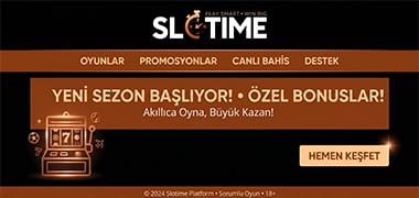 Slotime platform ana sayfa arayüz görseli